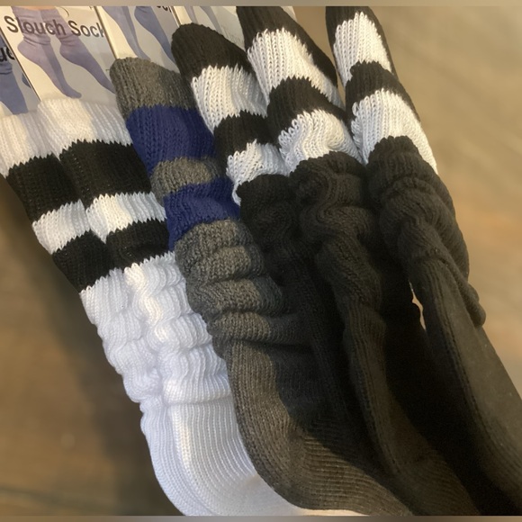 🌸6 Pair Slouch Socks Ladies Stripe - Picture 6 of 7